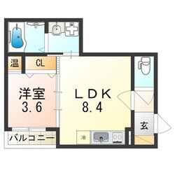 加美駅 徒歩13分 3階の物件間取画像